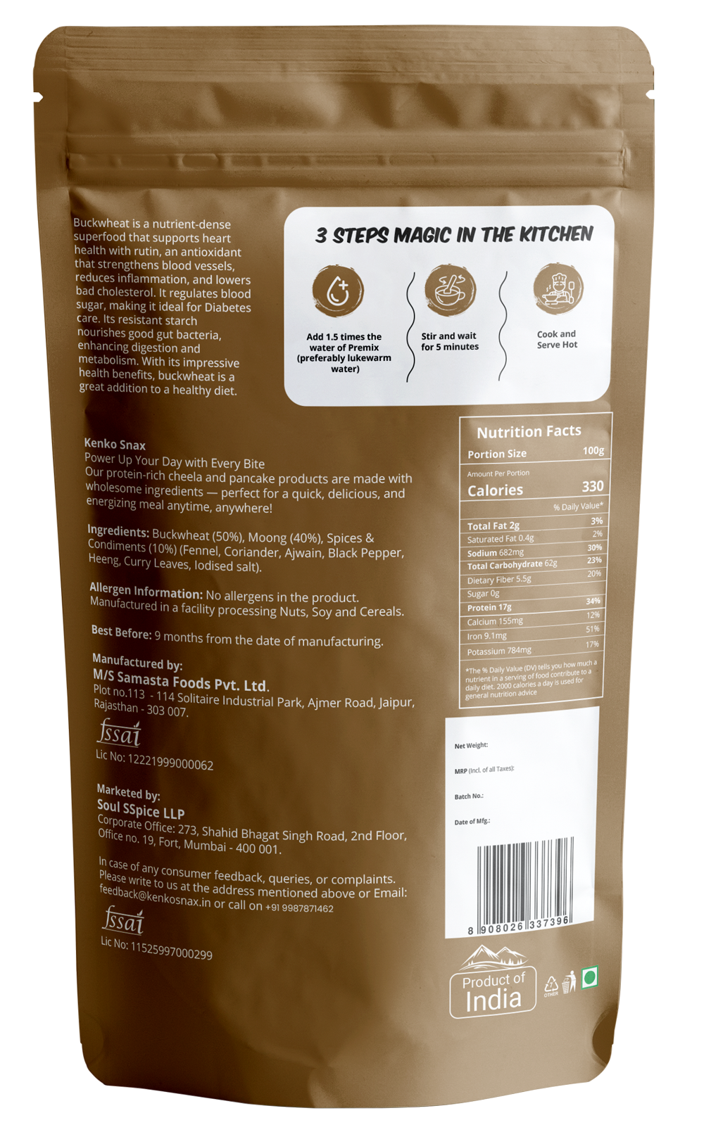 BuckWheat Cheela Mix