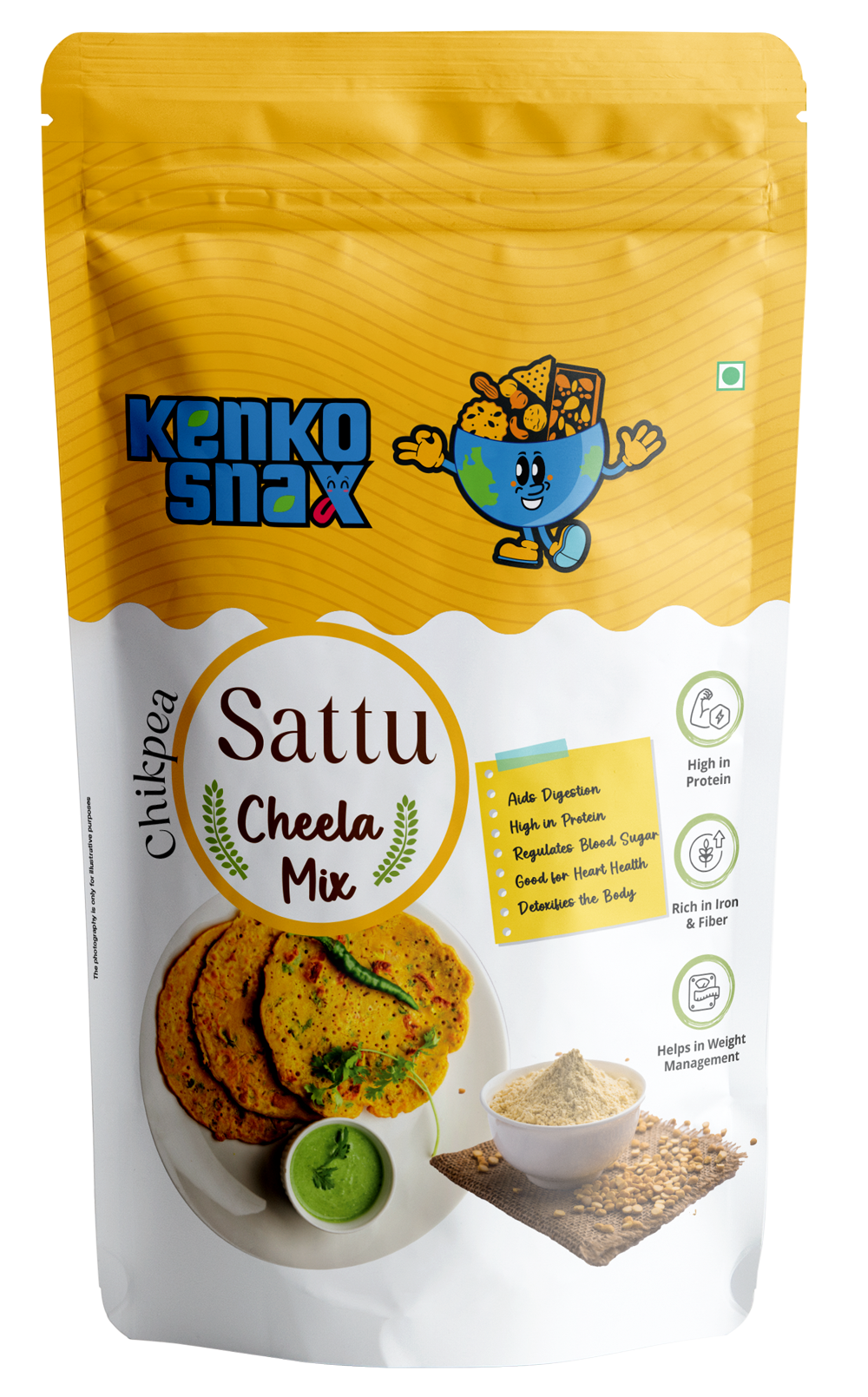 Chickpea Cheela Mix (Sattu Cheela)