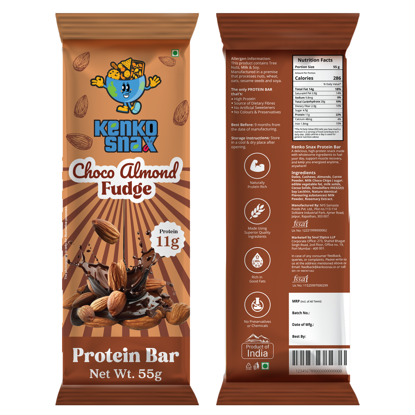 Chocoa Almond Fudge