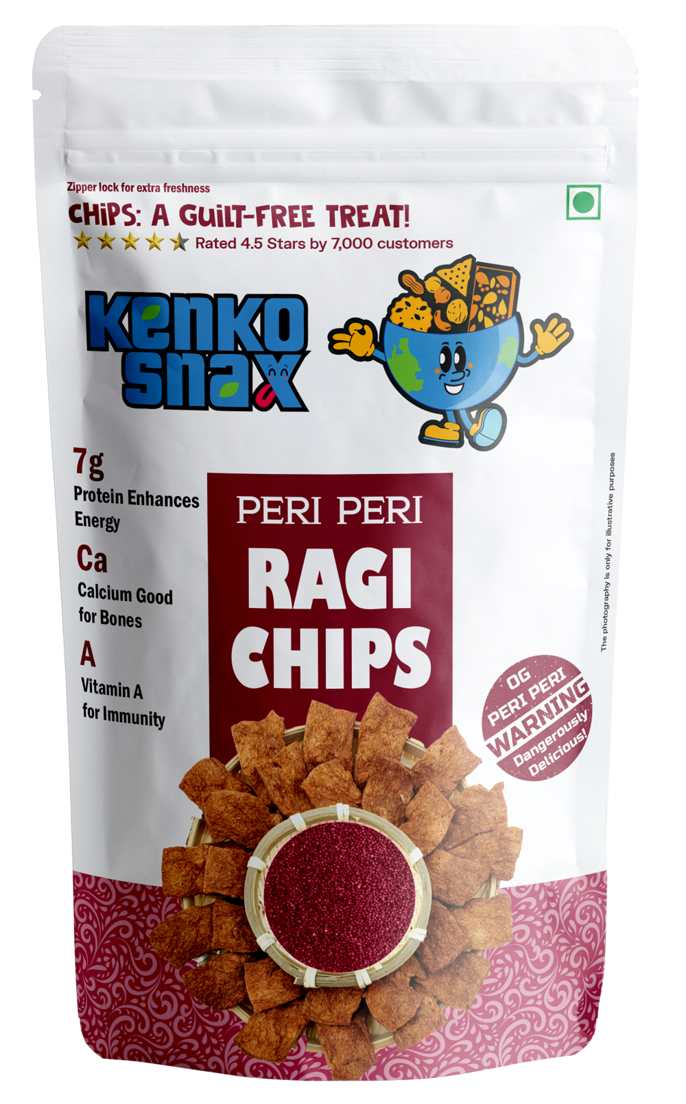 Peri Peri Ragi Chips
