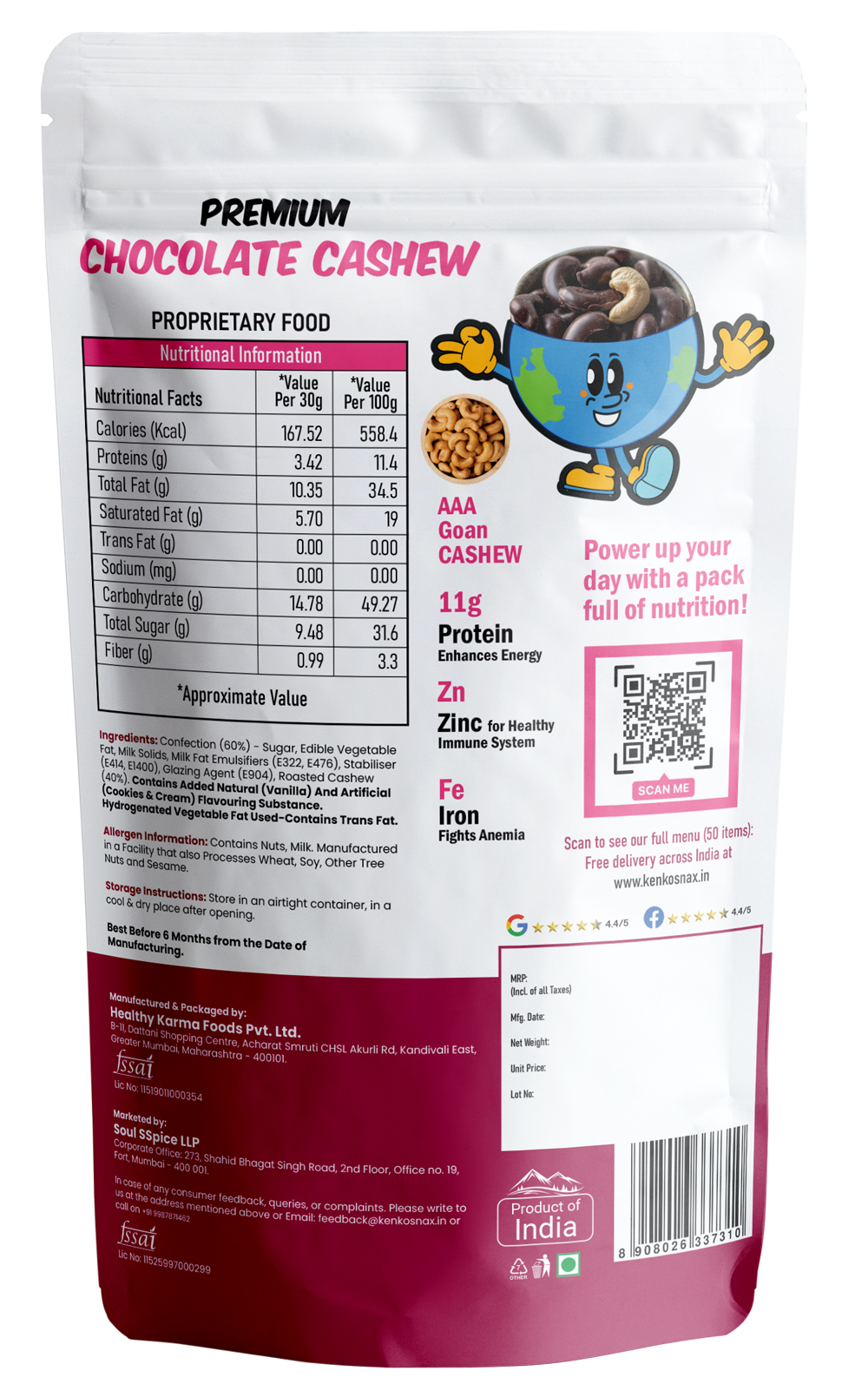 Premium Chocolate Cashew