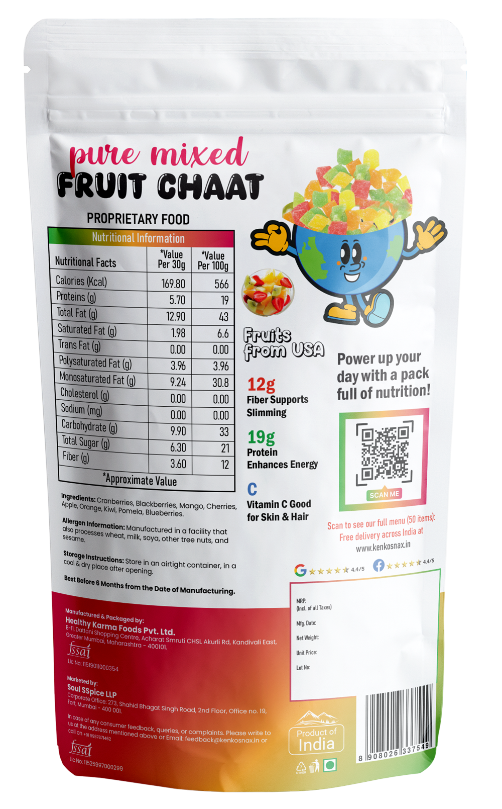 Pure Mixed Fruit Chats