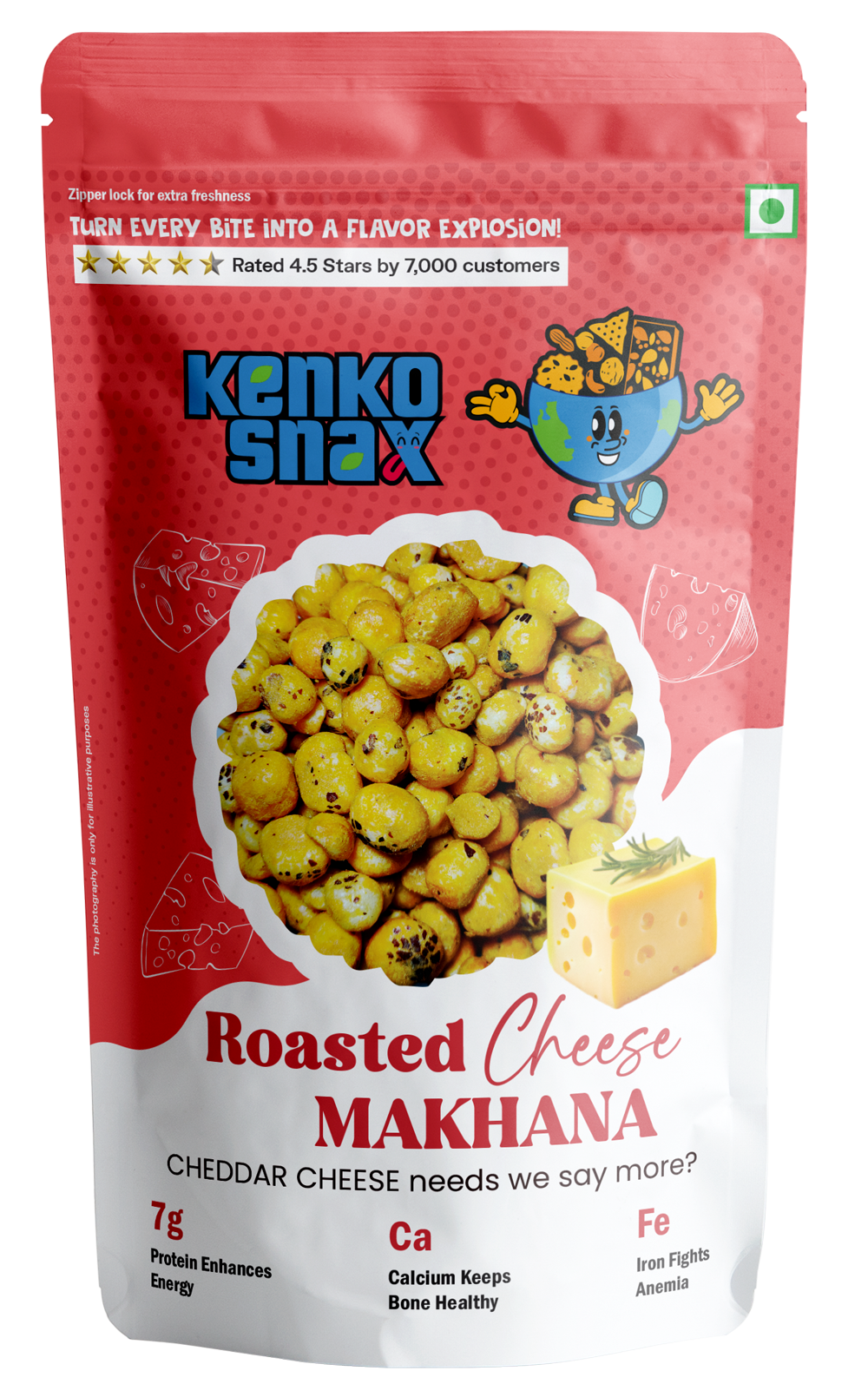 Roasted Cheese Makhana