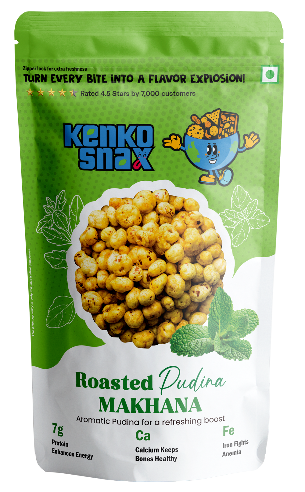 Roasted Pudina Makhana