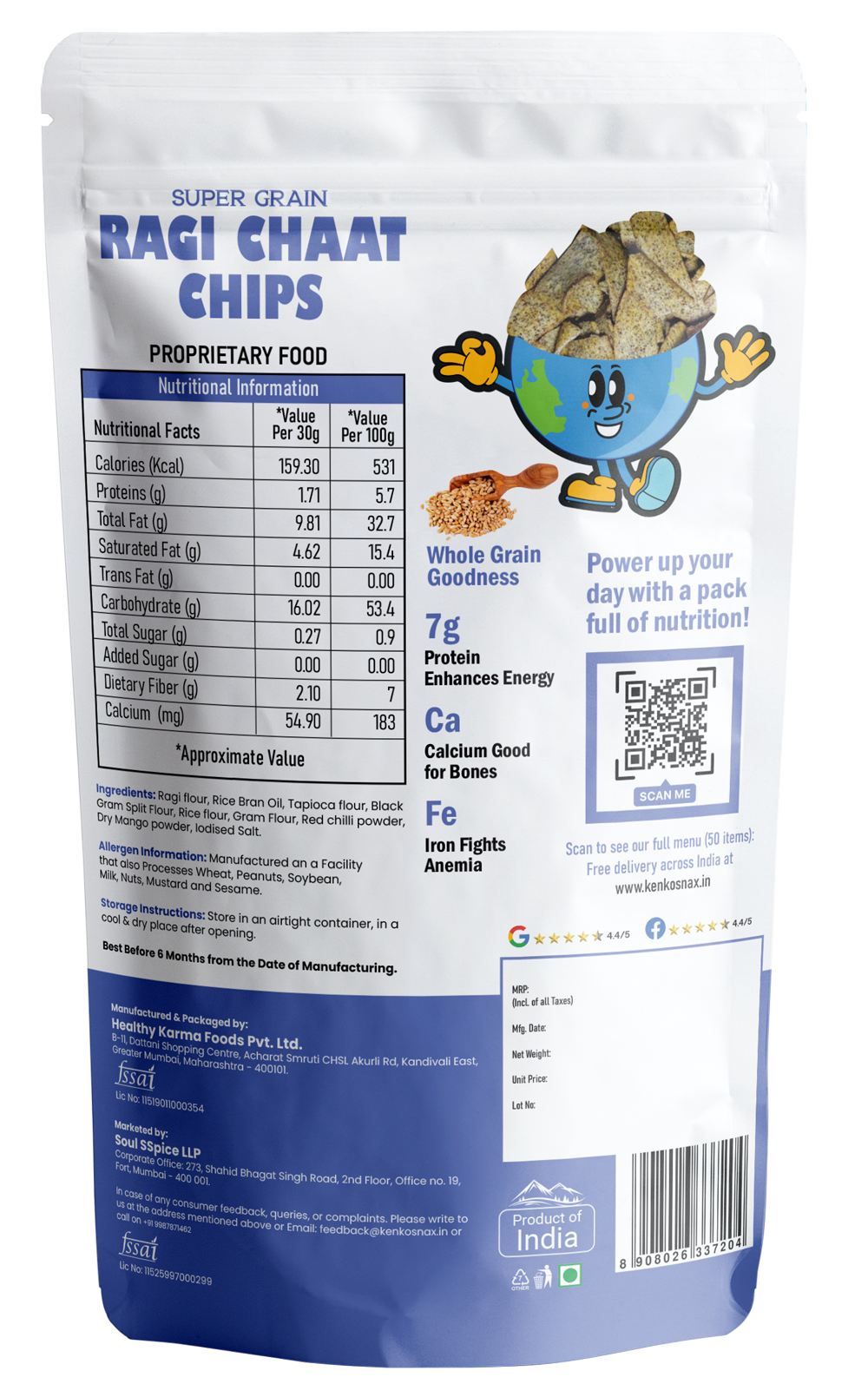 Super Grain Ragi Chips