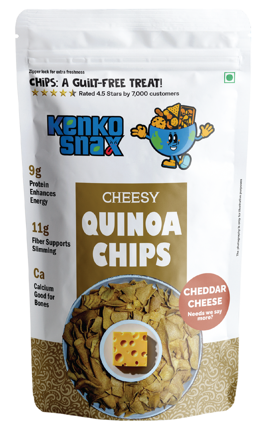 Cheesy Quinoa Chips