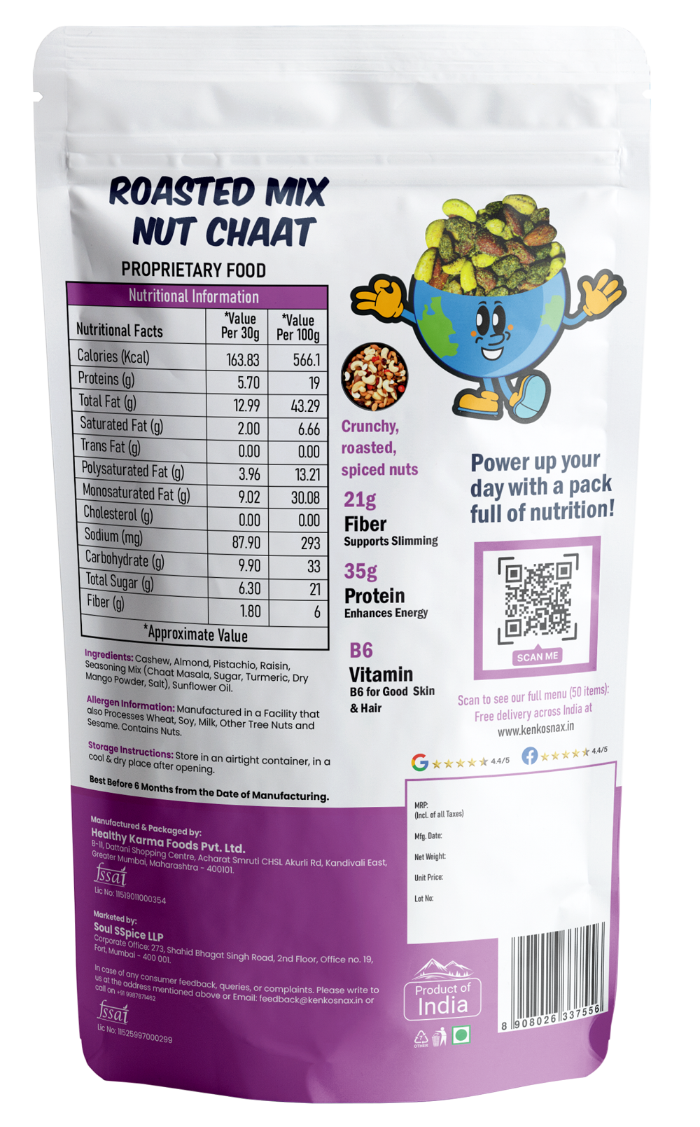 Roasted Mix Nut Chaat
